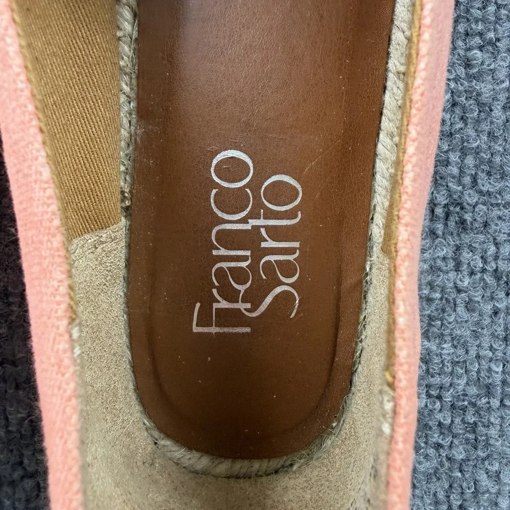 Franco Sarto‎ Coral Canvas Espadrille Flats Size 9.5W